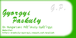 gyorgyi paskuly business card